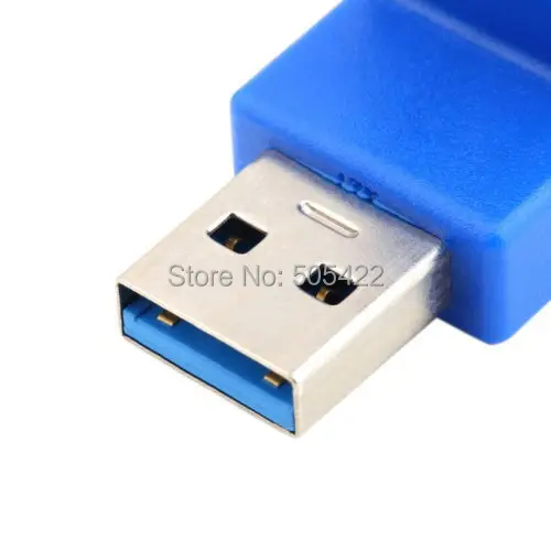 Кабель адаптер для передачи данных USB 3 0 типа А штекер гнездо синий|usb cable female male|usb