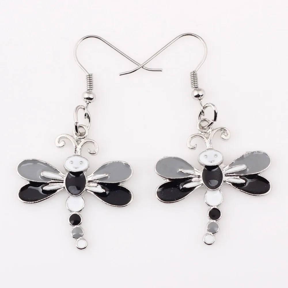 Женские серьги-подвески в виде стрекозы | Украшения и аксессуары