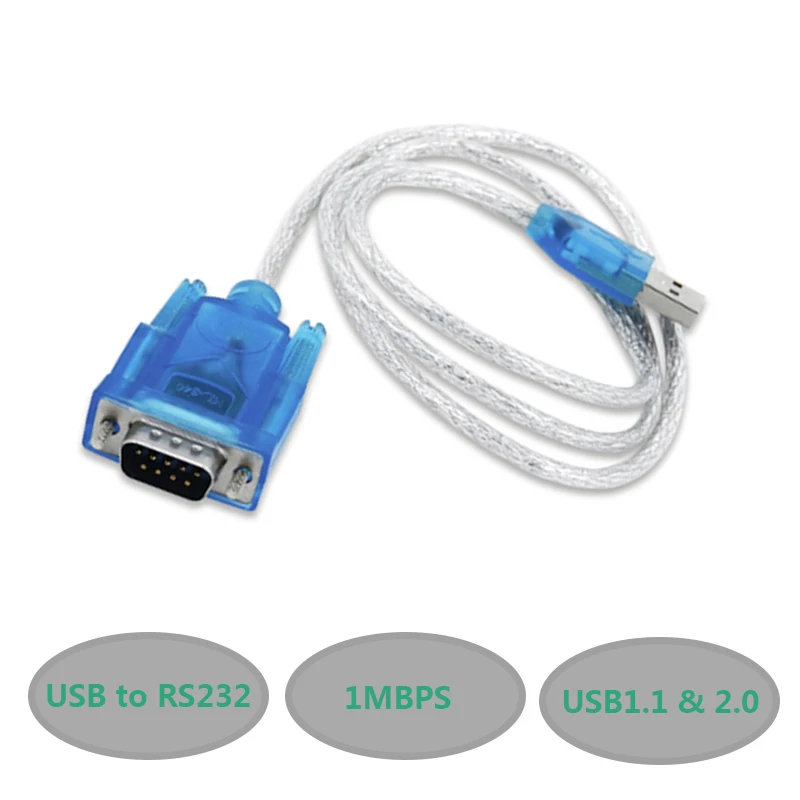 

5pcs USB to RS232 COM Port Serial PDA 9 pin DB9 Cable Adapter Support Windows7 Wholesale Drop Shipping