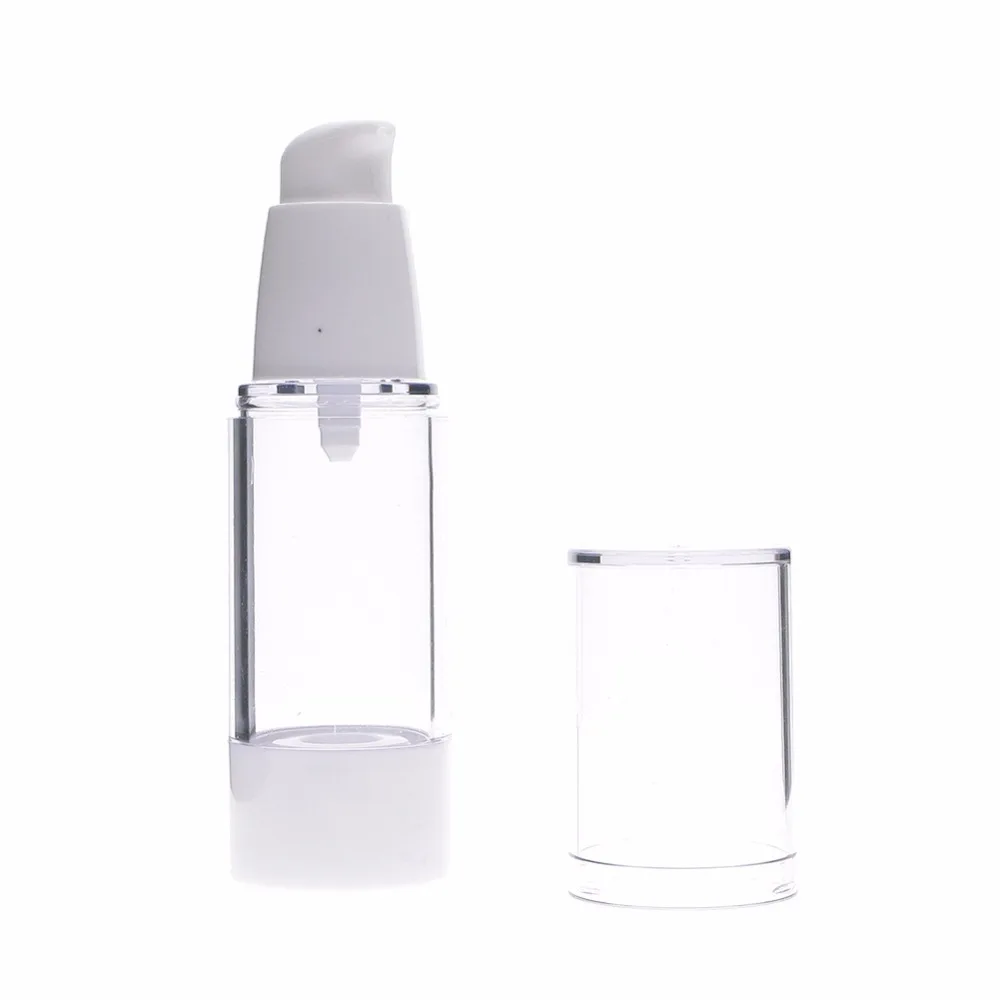 30 мл Прозрачный безвоздушный насос Вакуумная бутылка контейнер для туалетных