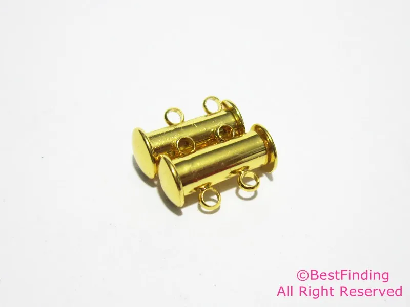 

Slide lock clasps Magnetic slider lock clasp 2 strands bracelet connector