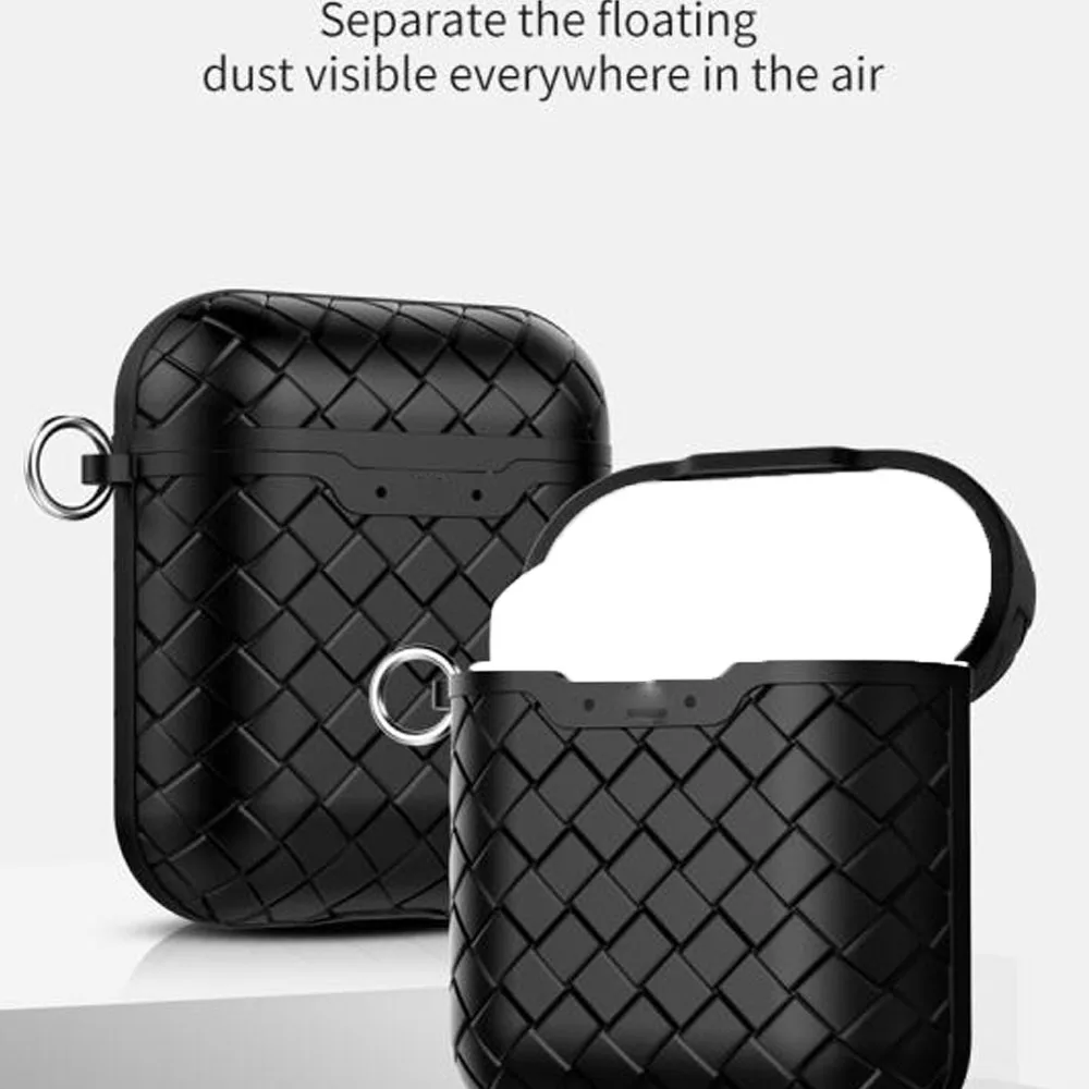 JINSERTA мягкий чехол для наушников для Airpods Защитная крышка с анти-потерянной пряжкой беспроводные наушники зарядное устройство аксессуары