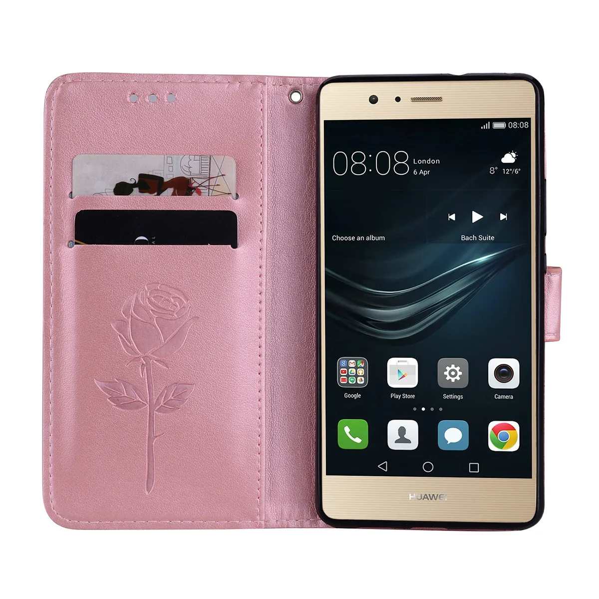 Кожаный чехол для huawei P9 Lite чехол-кошелек цветочный дизайн телефона | Мобильные