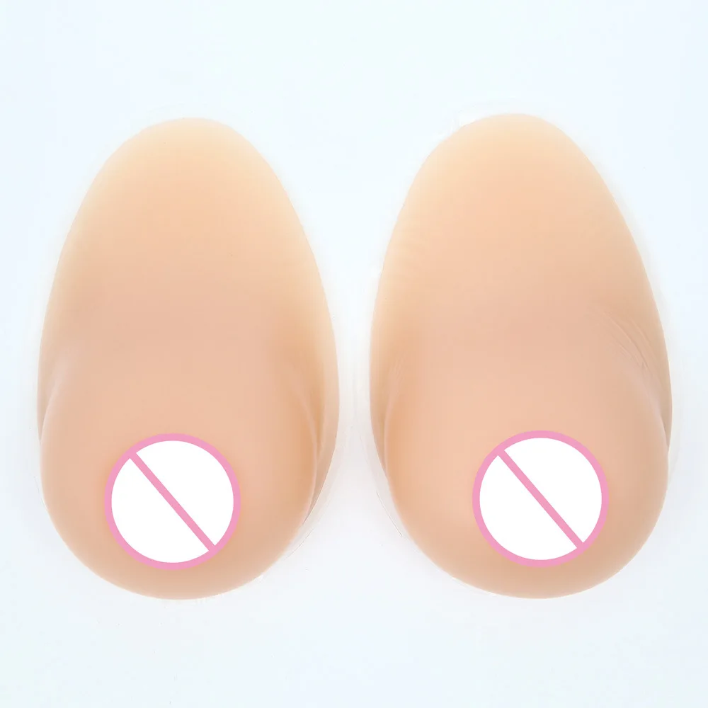 

New Style 1Pair Sagging Drop Artificial Silicone Breast Forms Realistic Boobs Enhancer For Crossdresser Transvestite Mastectomy