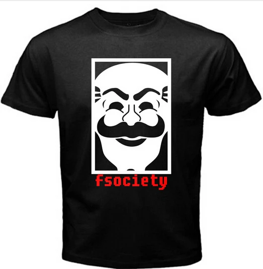 Новинка Футболка Mr Robot с Анонимной маской командный хакер группы facker Evil Corp для ТВ