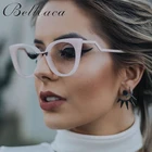 Оправа для очков Bellcaca, женские очки кошачий глаз, компьютерные оптические очки для близорукости, женские прозрачные линзы BC139