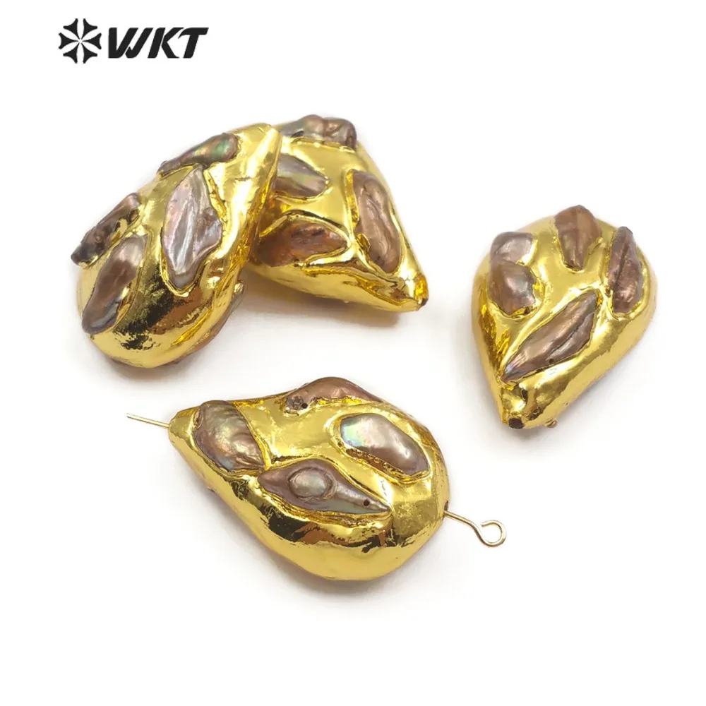 JF307 WKT Exquisite Designed Irregularly Shaped Beads Natural Pearl Jewelry Accessories Suitable For Women To Make | Украшения и