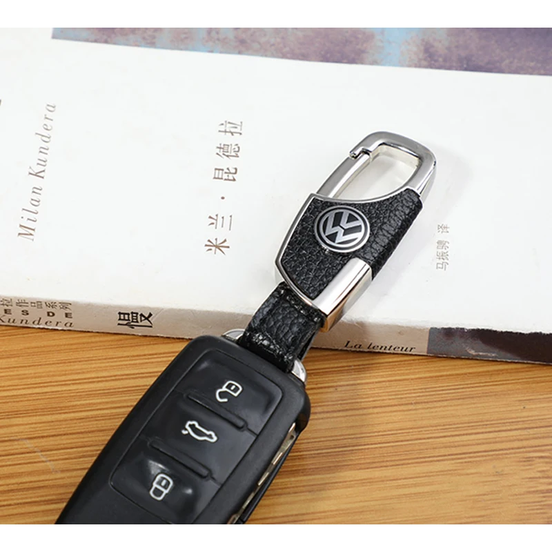 Leather Contracted Business Key chain with Logo Brand Symbol car Keychain Keyring for Man | Украшения и аксессуары