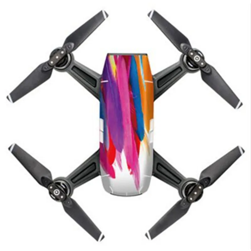 DJI Spark Радиоуправляемый квадрокоптер Водонепроницаемый FPV-системы Racer Drone Средства ухода за кожей В виде ракушки Наклейки камуфляж красочные наклейки DIY Интимные аксессуары