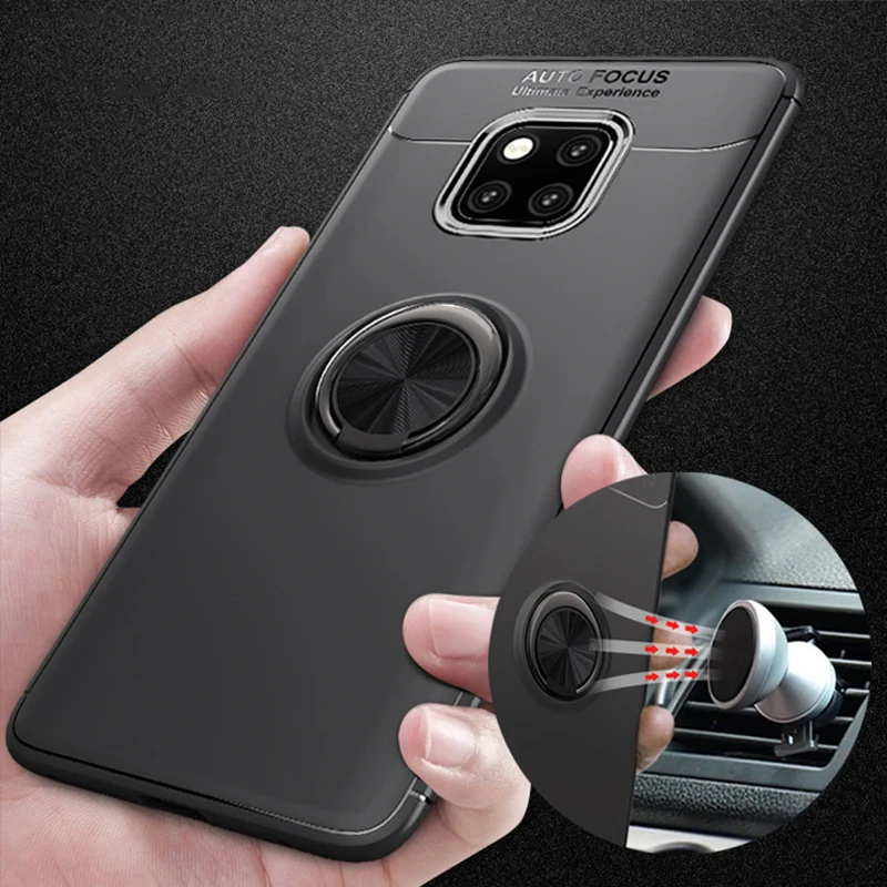 Чехол для huawei P20 mate 20 10 9 Pro P10 P9 P8 Lite Plus Автомобильный держатель Подставка магнитное кольцо Крышка Honor 10 8x Max 8c Note Nova 3 3i