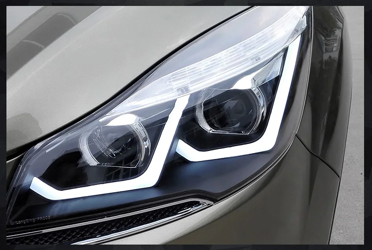 AKD автомобильный Стайлинг Головной фонарь для Ford Kuga фары- Escape светодиодный DRL D2H Hid Angel Eye сигнал Би ксеноновый луч