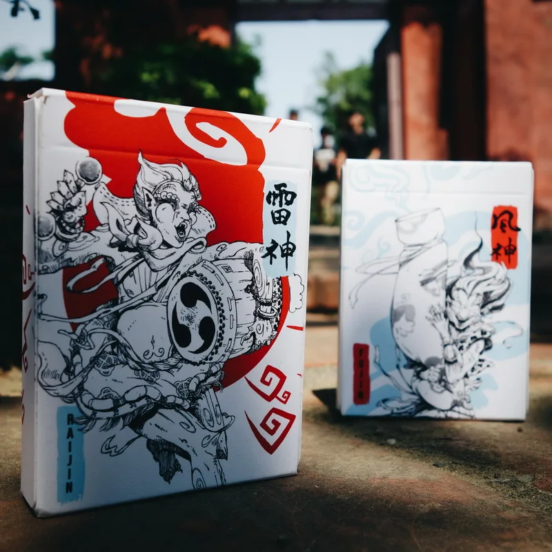 Raijin Or Fujin колода игральных карт от бренда bommagic Новый Запечатанный Волшебный