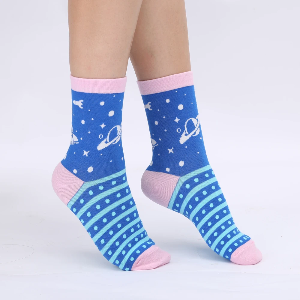 Хлопковые женские носки Modeager в японском стиле милые Харадзюку с мультяшным