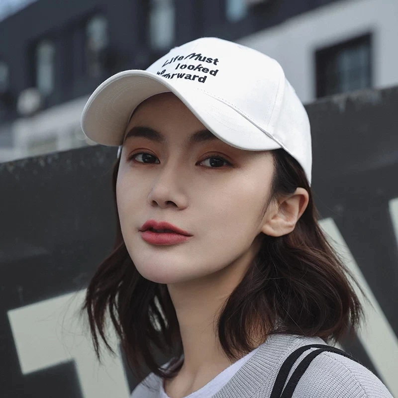 New Arrival Fashion Cotton Baseball Hats Caps for Women Autumn Outdoor Snapback Female Embroidery Letters Caps Casquette Solid