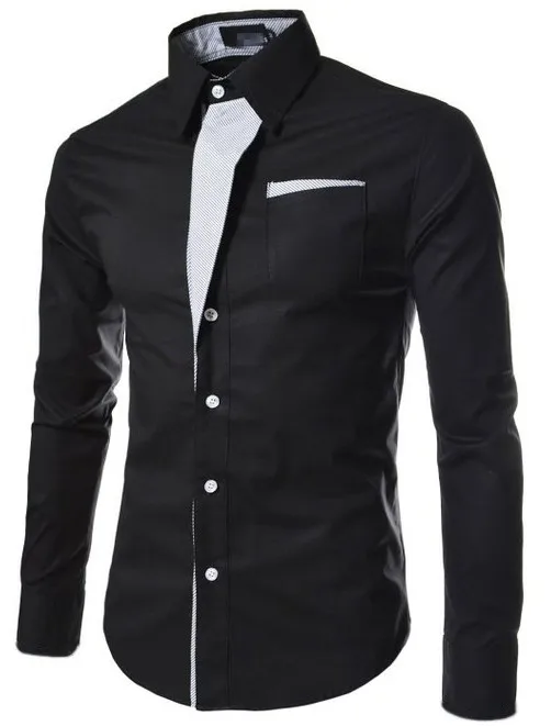 Мужские рубашки Camisa Masculina, рубашка с длинным рукавом, Корейская тонкая дизайнерская официальная повседневная мужская рубашка