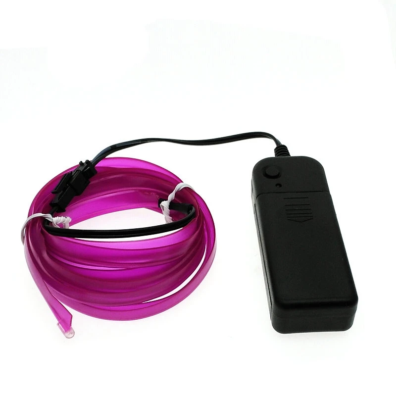 3 В/5 В/12 В EL провод с 6 мм швейной кромкой светодиодный декоративная лампа для автомобиля вечерние автомобильные провода светильник s неоновый светодиодный светильник с полосками гибкий светильник 2,3 мм веревочная трубка