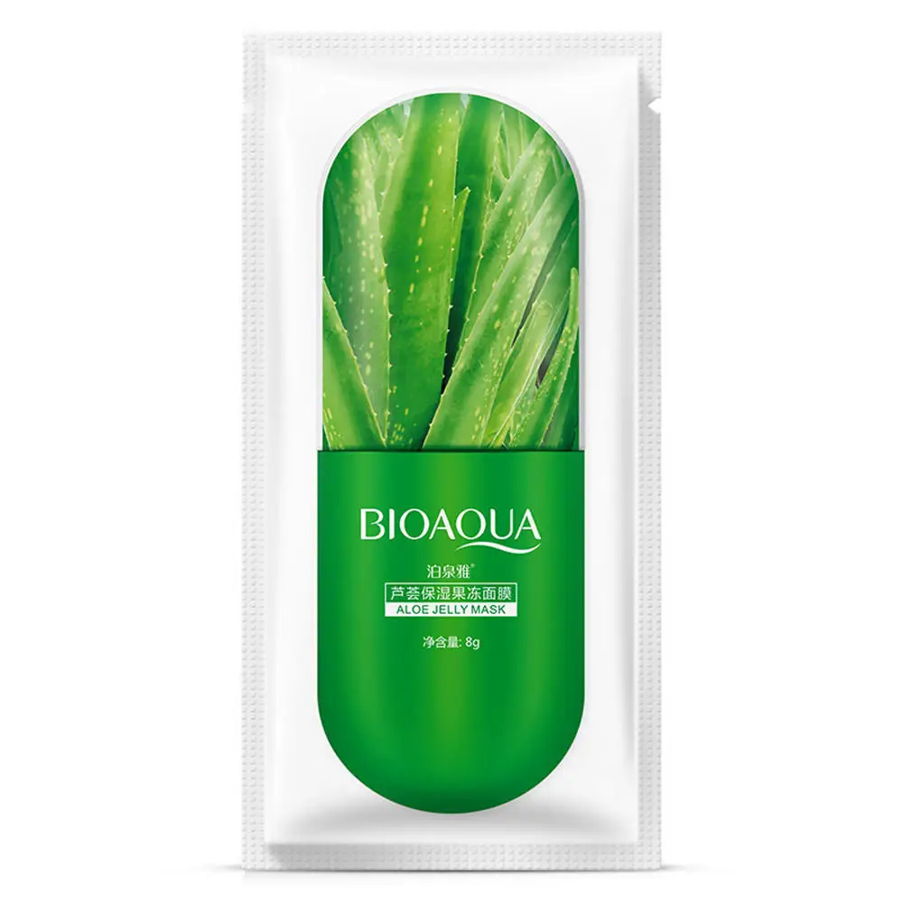 BIOAOUA 5pcs/set Facial Jelly Mask Moisturing Deep Moisturizing Hydrating Face Prevent & Refine Aging Anne | Красота и здоровье
