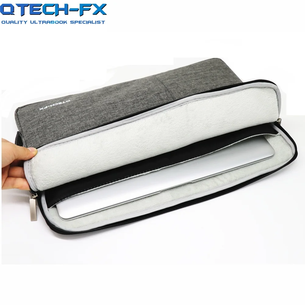 Новая 14 &quotХолщовая Сумка модная темно-серая встроенная защита подходит для QTECH