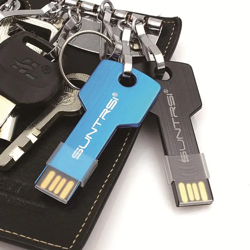 Suntrsi usb флеш накопитель 64 ГБ USB 2 0 32 16 8 4 Флешка водонепроницаемый металлический