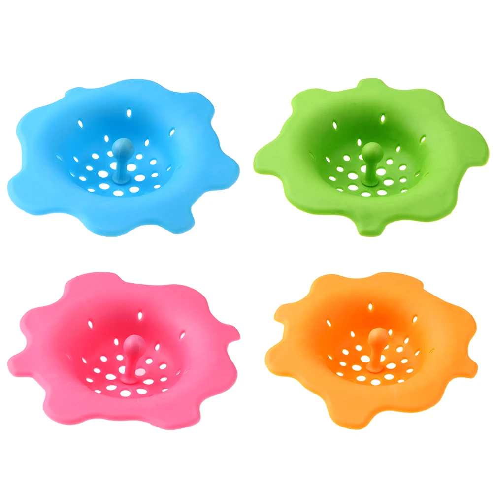 В форме цветка из силикона Кухня Раковина фильтр канализационного стока крышка