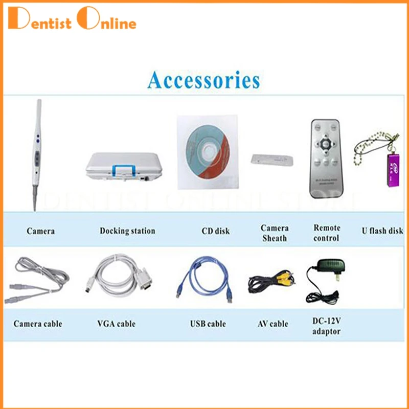 

Portable LED Intraor al/Intra Oral Camera WIFI Endoscope 12.1 inch LCD TDOUBEAUTY-968 Free Shipping