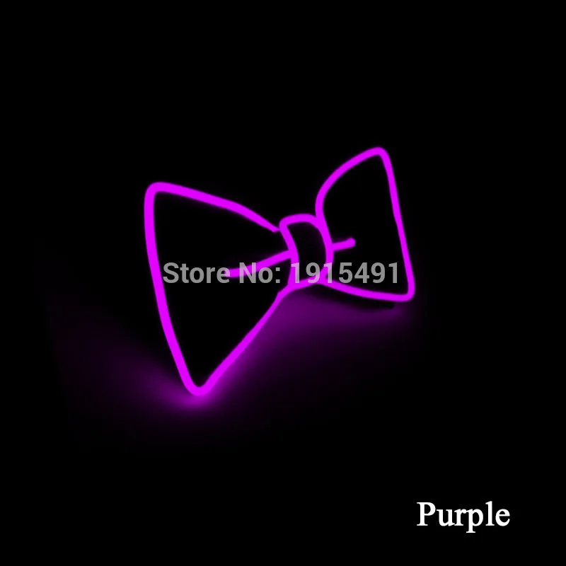 Стильный популярный неоновый светодиодный светильник с фиолетовым бантом