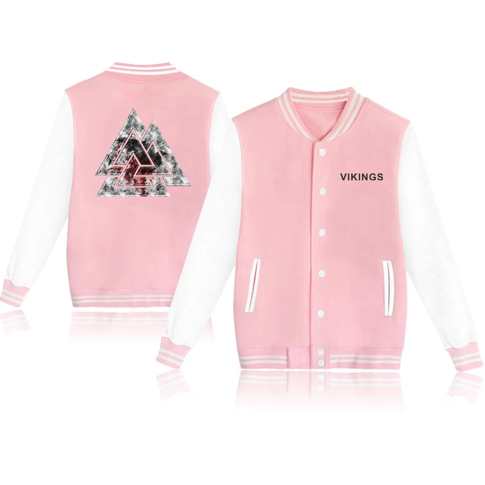 Harajuku VIKINGS Мужские Бейсбольные куртки Kpop забавные мужские/женские Уличная Homme