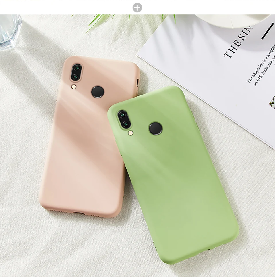 Original Liquid Silicone Case For Huawei P30 Lite Cover Plain Clear Bumper For Huawei P20 Pro P30 Pro Mate 20 Lite Coque Capa