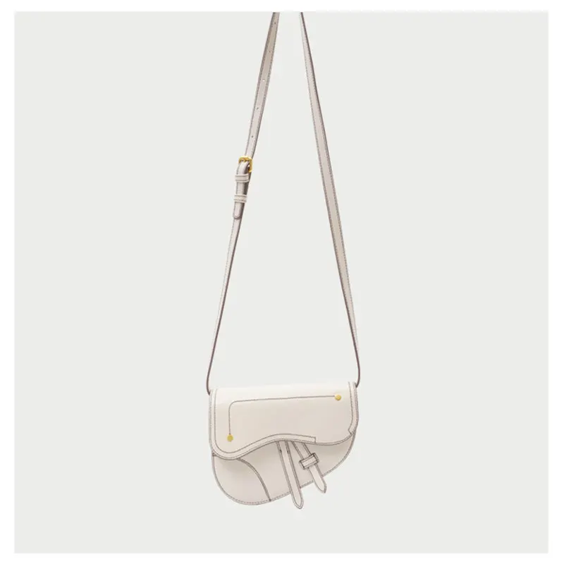 Классическая сумка из коровьей кожи Женская шикарная ретро модная на ремне через