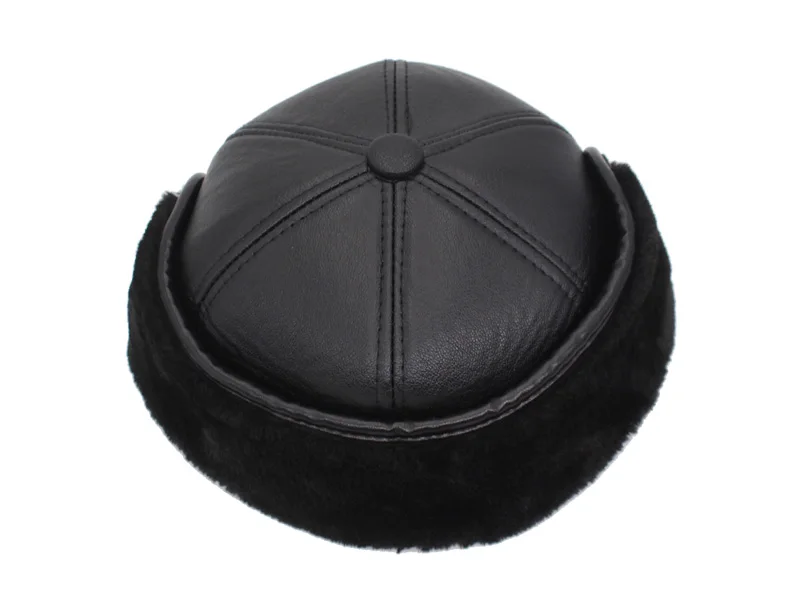 AETRUE зимняя бейсболка Мужская Snapback черные кожаные ушанки папа головные уборы для мужчин и женщин ПУ вышивка на кепке Casquette твердая мужская шапка