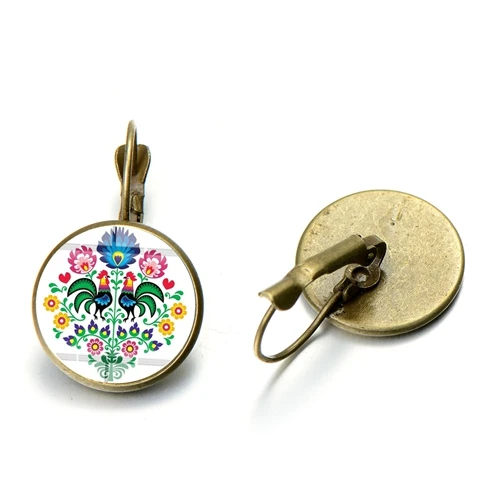 Style 14 SONGDA Boho польский народный Узор Серьги Геометрические арт Стекло Gem Длинные Висячие серьги для Для женщин Мода ювелирные изделия оптом Brincos - Окраска металла: Style 14