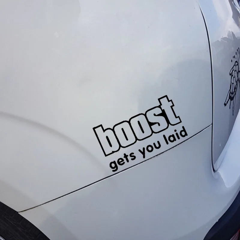 YJZT 15 см * 8 7 виниловые наклейки на автомобиль с надписью Fun BOOST графические
