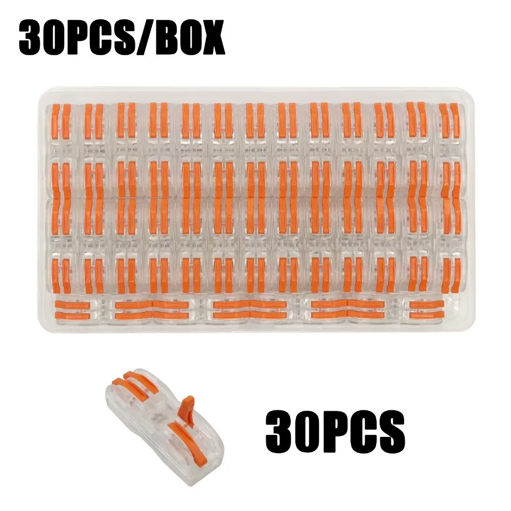 30/26/15 шт. PCT-2-2 компактный проводной разъем проводки, проводниковый блок 0,08-2.5mm2 SPL-2 SPL-3 SPL-4 - Цвет: 30boxD
