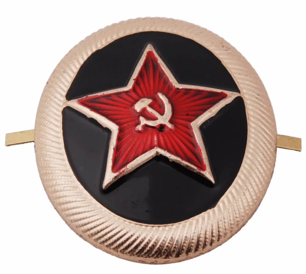 

RUSSIAN SOVIET NAVY USSR MARINES MILITARY METAL HAT BADGE