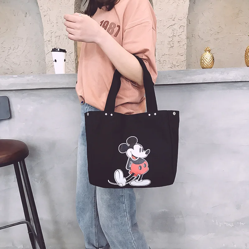 Disney Cartoon Mickey mouse женская сумка милая Наплечная Сумка для девушек вместительная