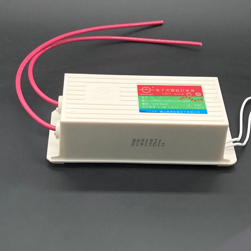 50/60Hz HB-C10 неоновый электронный трансформатор 10KV 30mA 20-120 Вт неоновые Питание выпрямителя