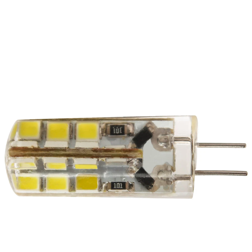 Светодиодная лампа G4 SMD3014 2835 с 24 чипами энергосберегающая 6 Вт переменный ток 12 В