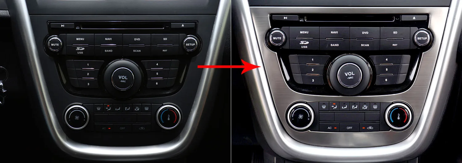 1 шт. для FAW BESTURN X80 Центральная панель декоративная рамка приборная консоль декоративная наклейка