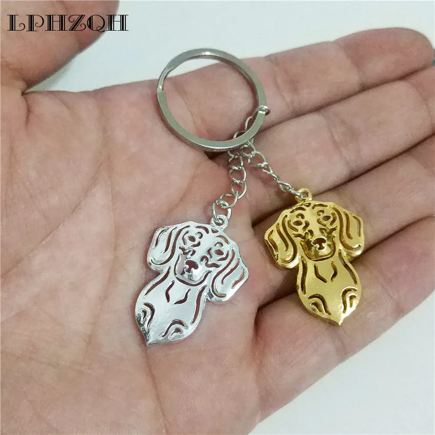 Модный брелок LPHZQH с изображением собаки ювелирный такса собака милая сумка