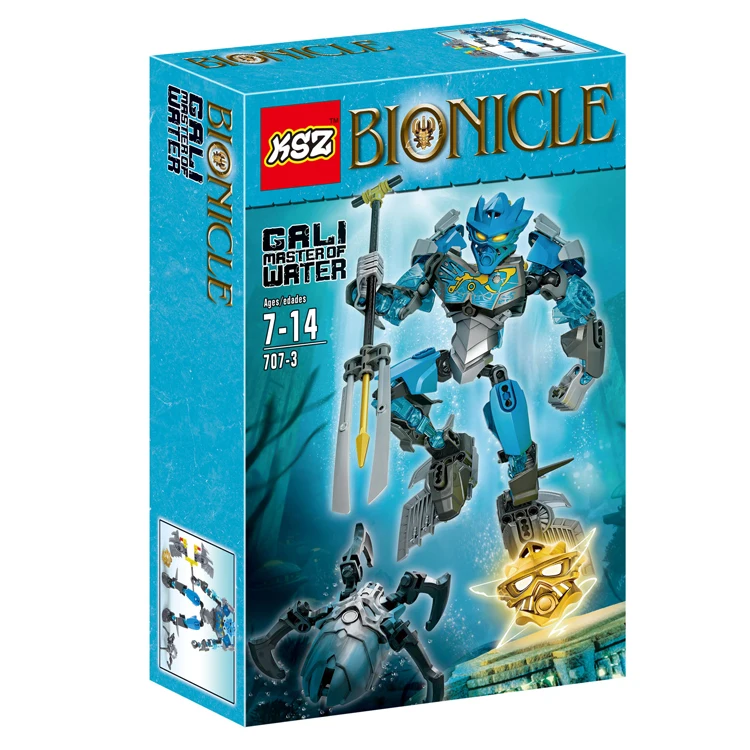 

Smartable 87pcs BIONICLE 707-3 Master of Water Gali action figure Building Block brick toys Compatible All Brands 70786 BIONICLE