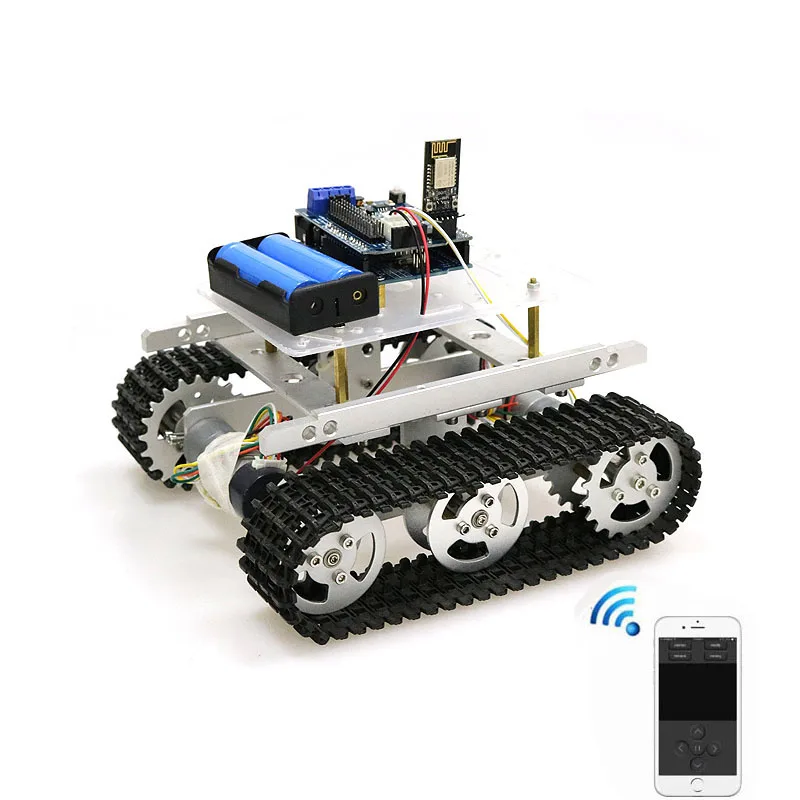 T100 ручка/Bluetooth/Wi-Fi RC управляемый робот-танк шасси автомобильный комплект для Arduino