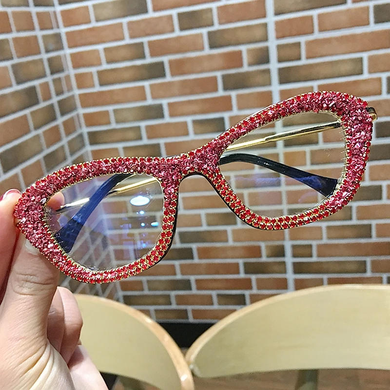 sunglasses women Sexy Cat eye glasses Fashion vintage clear lens sun glasses Luxury Ladies plain glasses