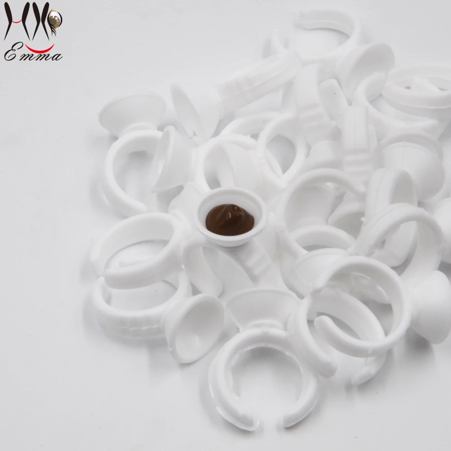 Одноразовые клеевые кольца для наращивания ресниц 400 шт./лот пигменты татуажа