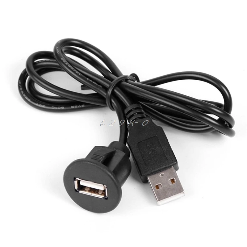 2 м PC Car Dash Board Mount USB 0 гнездо Папа мама панель расширения кабеля|Компьютерные