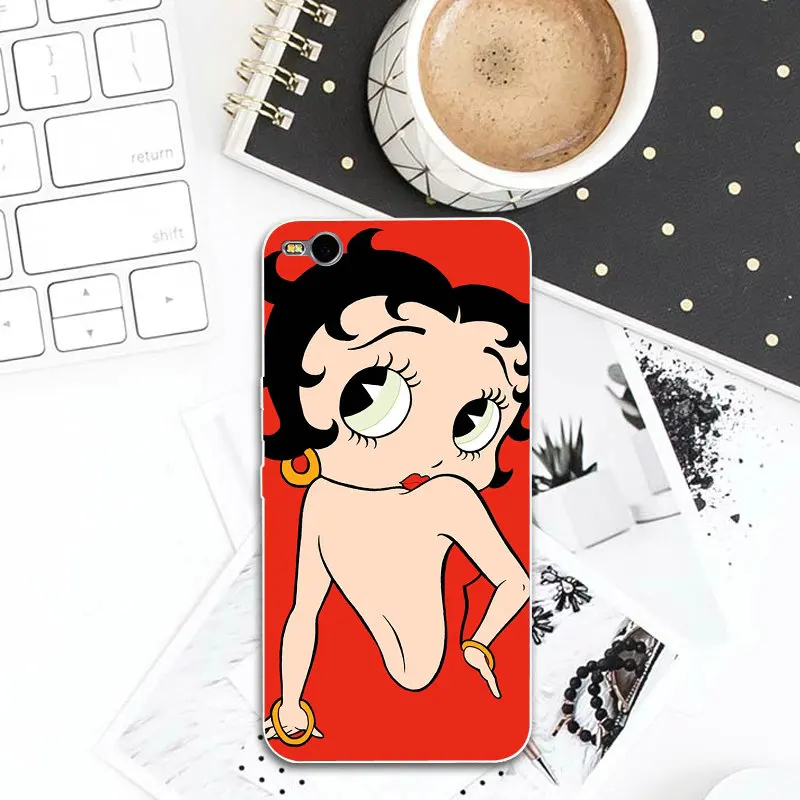 Soft TPU Mobile Phone Case for HTC One U11 M7 M8 M9 M10 E9 Plus Desire 530 626 628 630 816 820 Shell Bag Sexy Girl Betty Boop |
