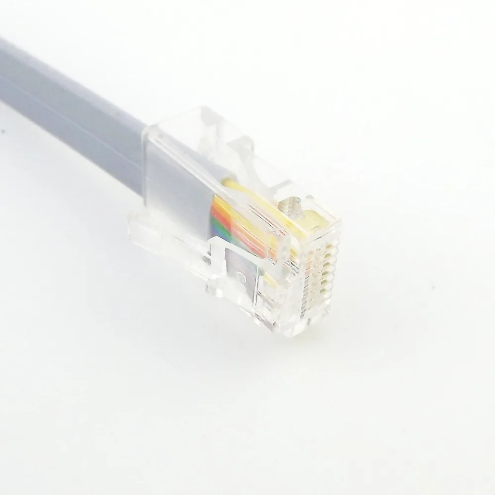 1 шт. RJ45 8P8C штекер к DB9 гнездовой последовательной консоли сетевой разъем адаптер