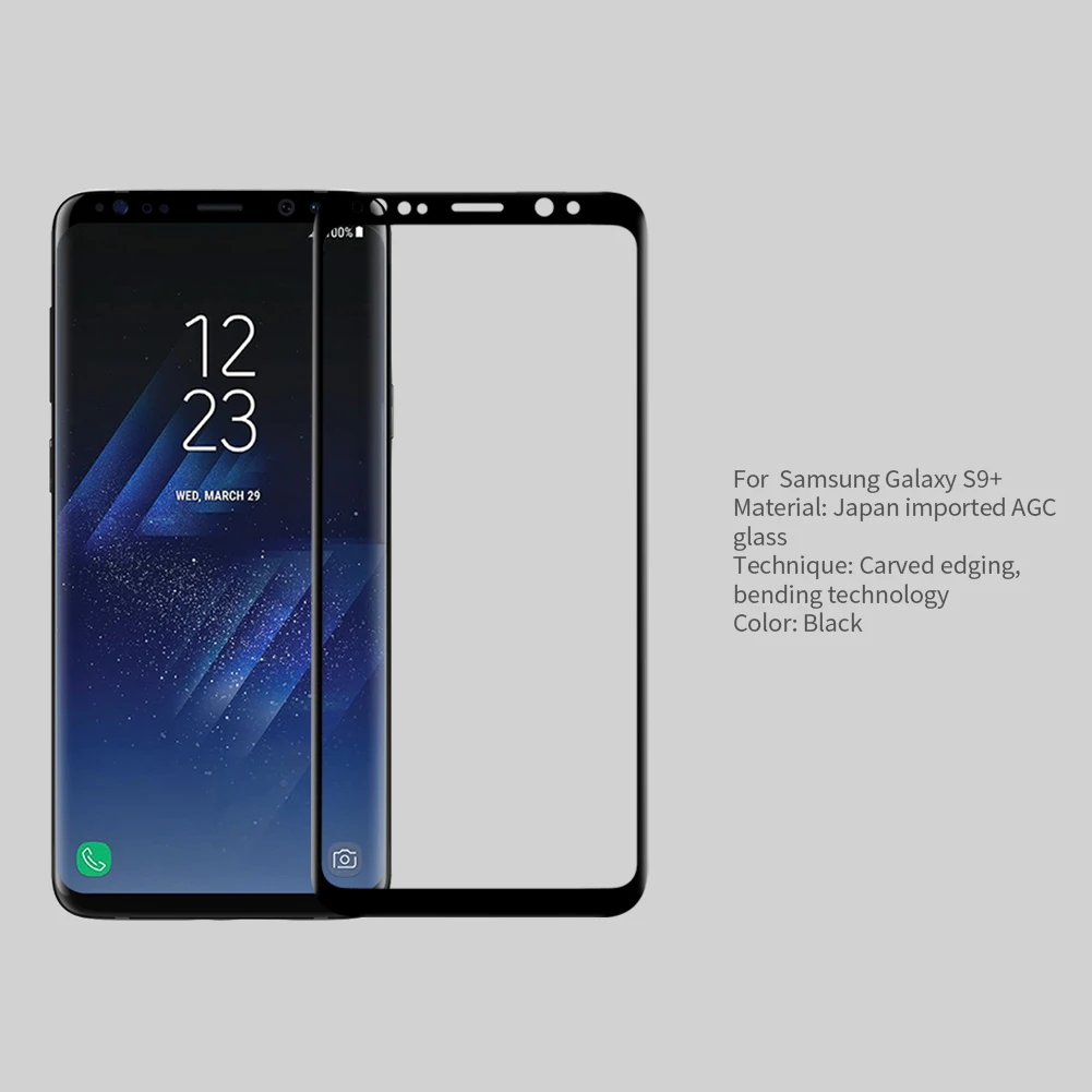 Защитное стекло Nillkin для Samsung Galaxy S9 Plus закаленное с полным покрытием S9|glass for