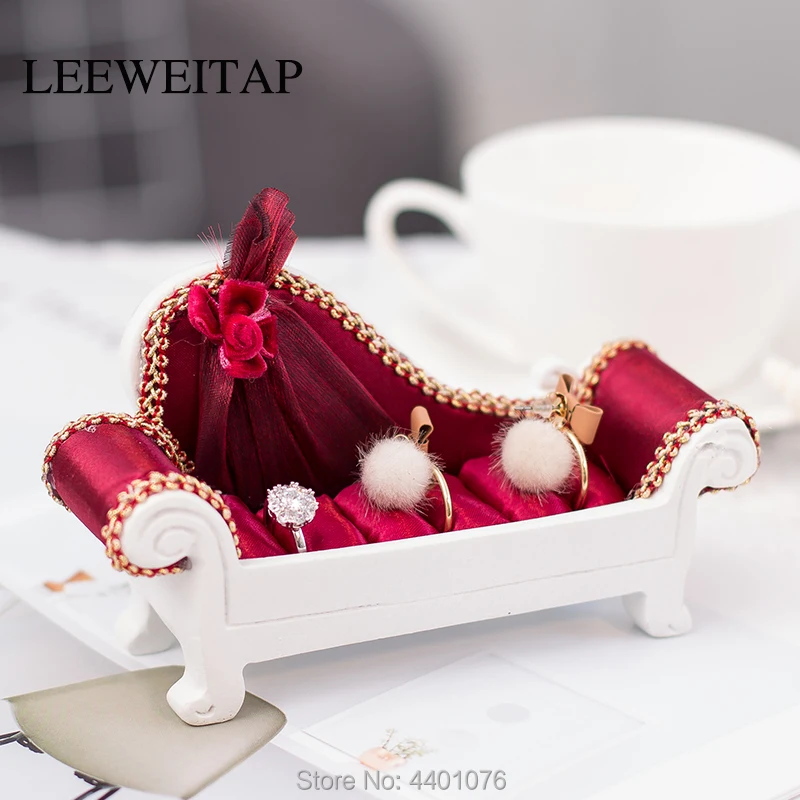 Декоративные серьги из ткани кольца коробки для ювелирных изделий окна спальни