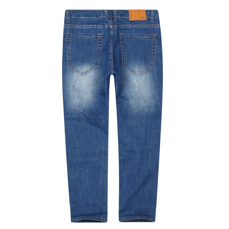 2020 новые осенние и зимние мужские джинсы прямые свободные Стрейчевые Мужские