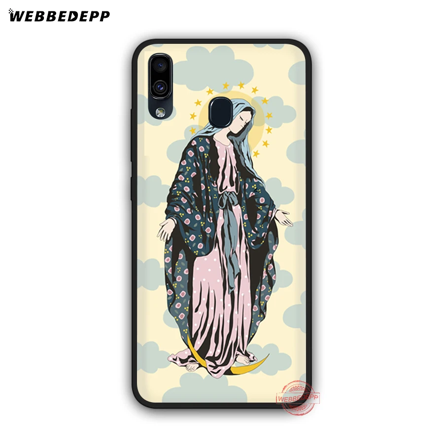 WEBBEDEPP мягкий чехол для телефона с изображением Иисуса Девы Марии Samsung A50s A40s A30s A20s